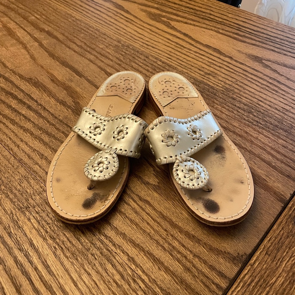 Jack Rogers metallic Hampton sandals - Picture 2 of 5